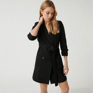 Bimba Y Lola Black Belted Jacket Dress. Size: Small.